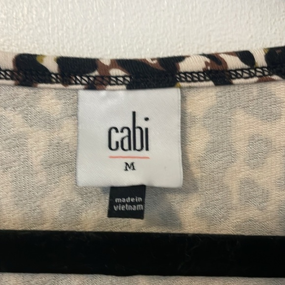 Cabi Cropped Knotty Cheetah Athletic Tank M - Picture 3 of 5